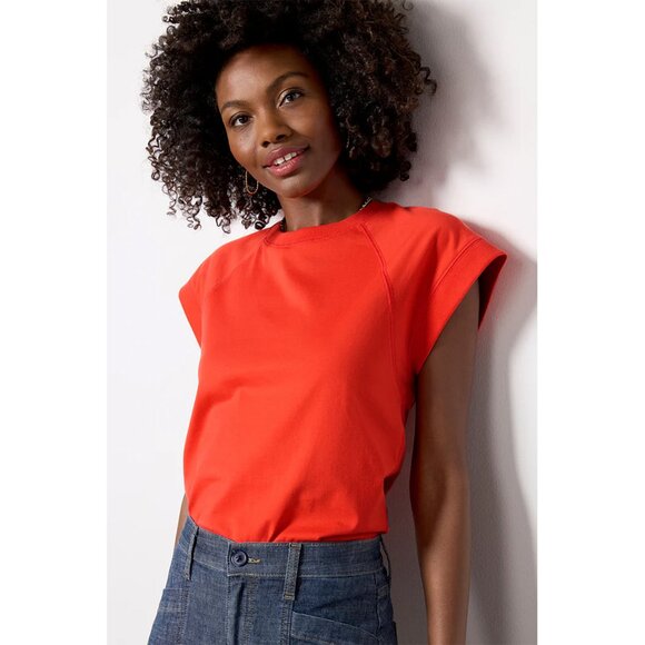 Evereve Tops - Evereve Nora Muscle Tee - Red - SMALL